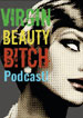 virgin beauty bitch podcast logo with women's face