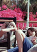 young adults lounging